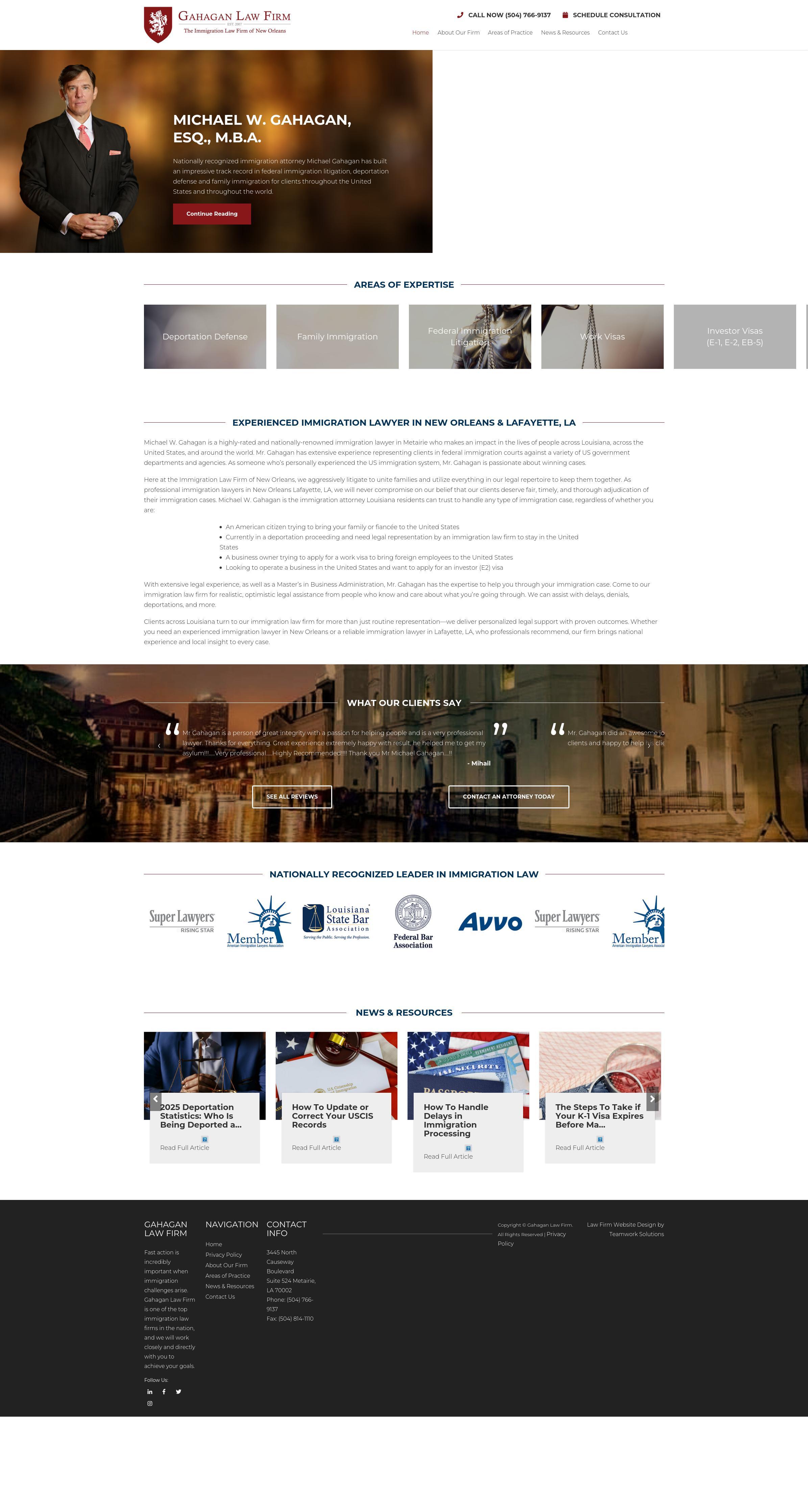 The Immigration Law Firm of New Orleans - Metairie LA Lawyers