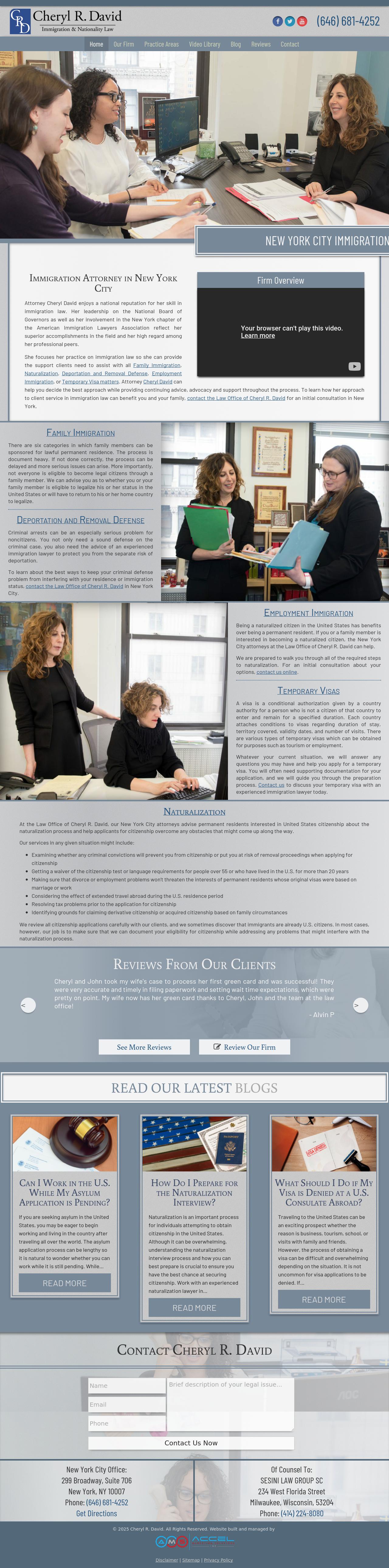 The Law Office of Cheryl R. David - New York NY Lawyers