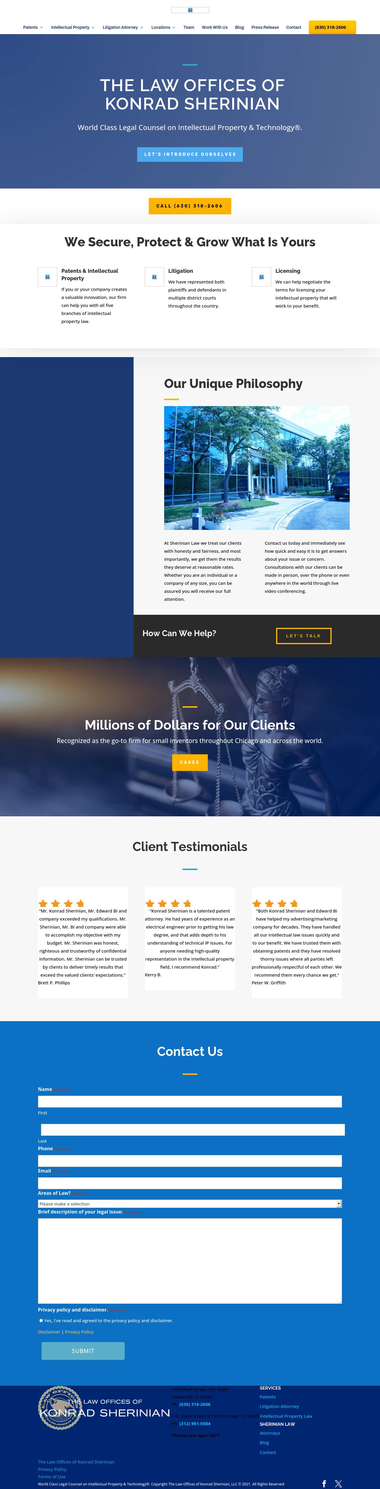 The Law Offices of Konrad Sherinian, LLC - Naperville IL Lawyers