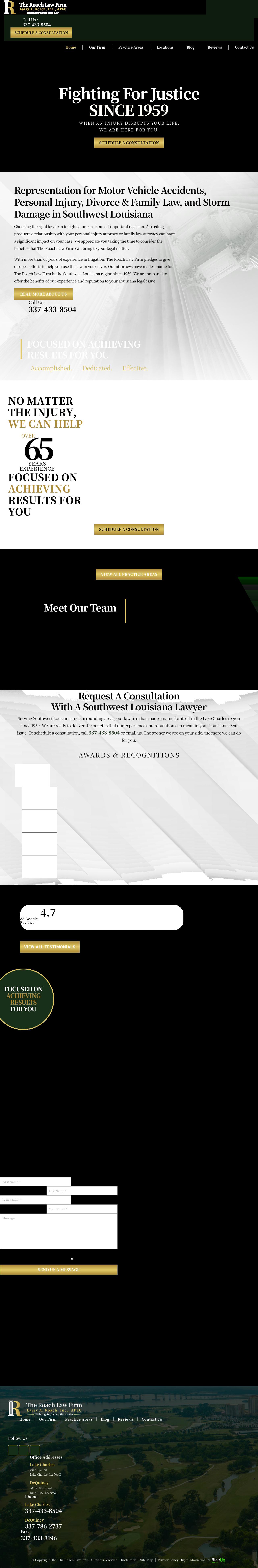 The Roach Law Firm - Lake Charles LA Lawyers